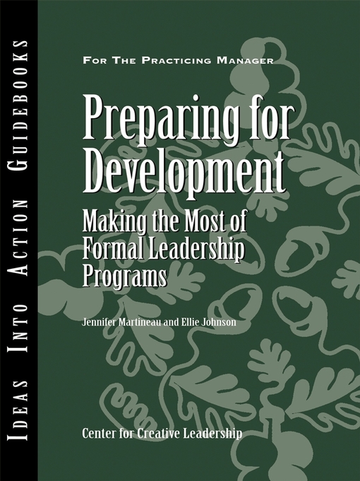 Title details for Preparing for Development by Center for Creative Leadership (CCL) - Available